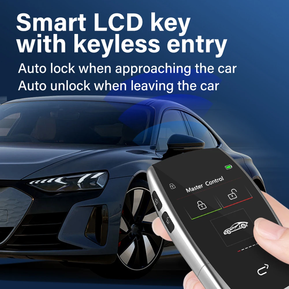 CF799 Universal Remote Smart Car Key LCD Screen with On-BD Keyless Entry Remote Control Car Key Keyless Entry Auto Lock Unlock