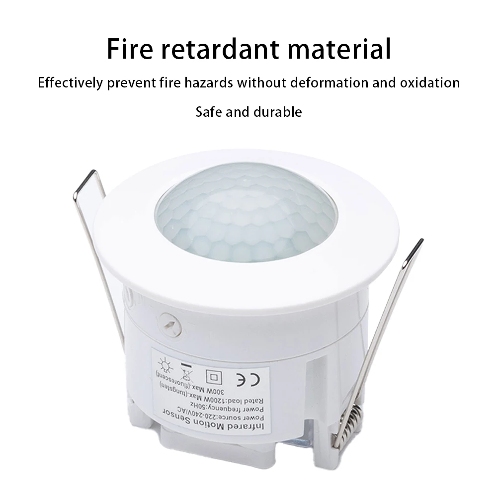 Imagem -02 - Pir Módulo de Interruptor de Sensor Infravermelho do Corpo Humano Led Escurecimento Inteligente Interruptor de Sensor Infravermelho do Corpo Humano ac 85265v Ac110-240v