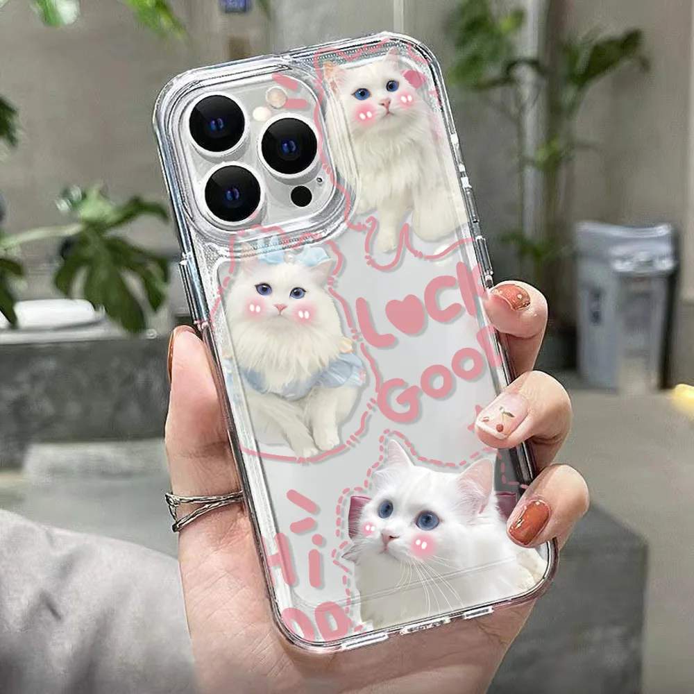 Soft Cat Case For Xiaomi 12T 11T 11 Lite 5G Ne Redmi Note 13 Pro 12 10 9 10s 11s A1 A2 13C 12C 11A 10C 9C Poco X5 X3 Funda Cover