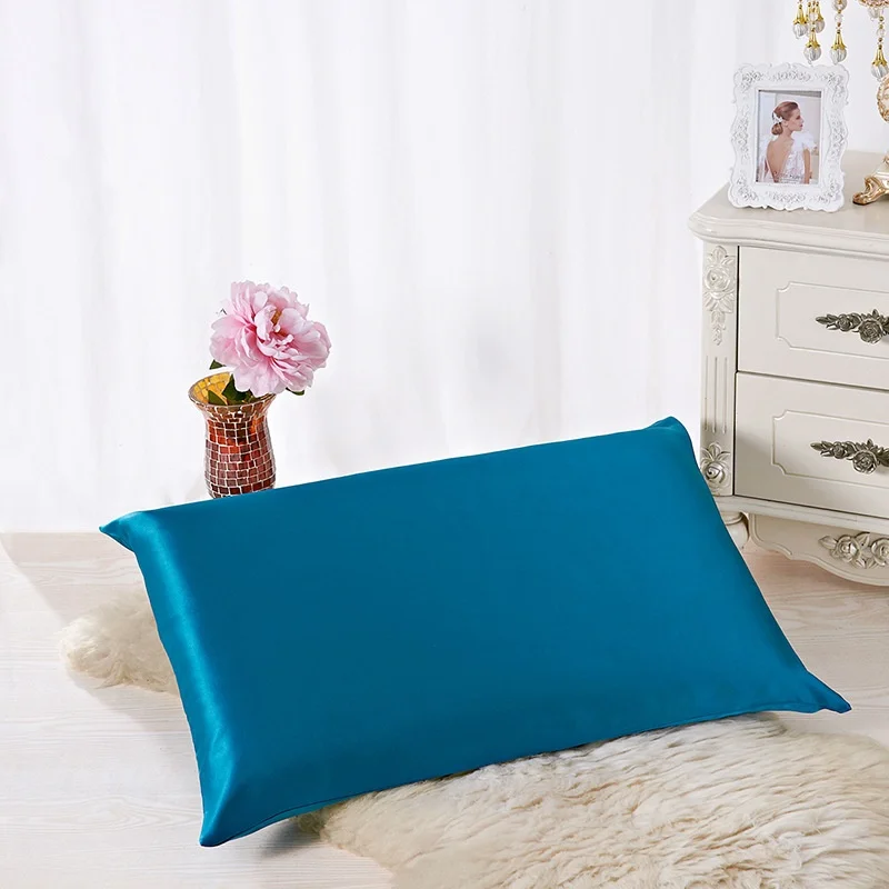 

1pc 100%Natural Mulberry Silk Pillow Case Real Silk Hair Skin Beauty Pillowcase With Hidden Zipper Pillow Cover Drop Shipping