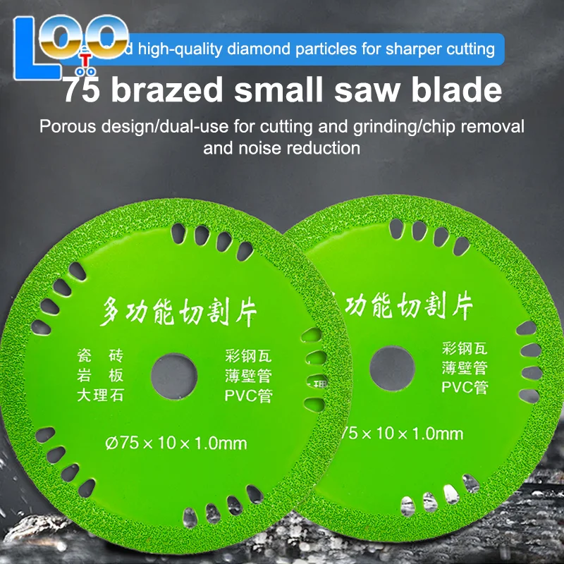 75 مللي متر أقراص القطع الزجاجية الماس الرخام شفرات المنشار 3 بوصة 10 مللي متر اليشم كريستال زجاجات النبيذ طحن قطع طحن أقراص أدوات