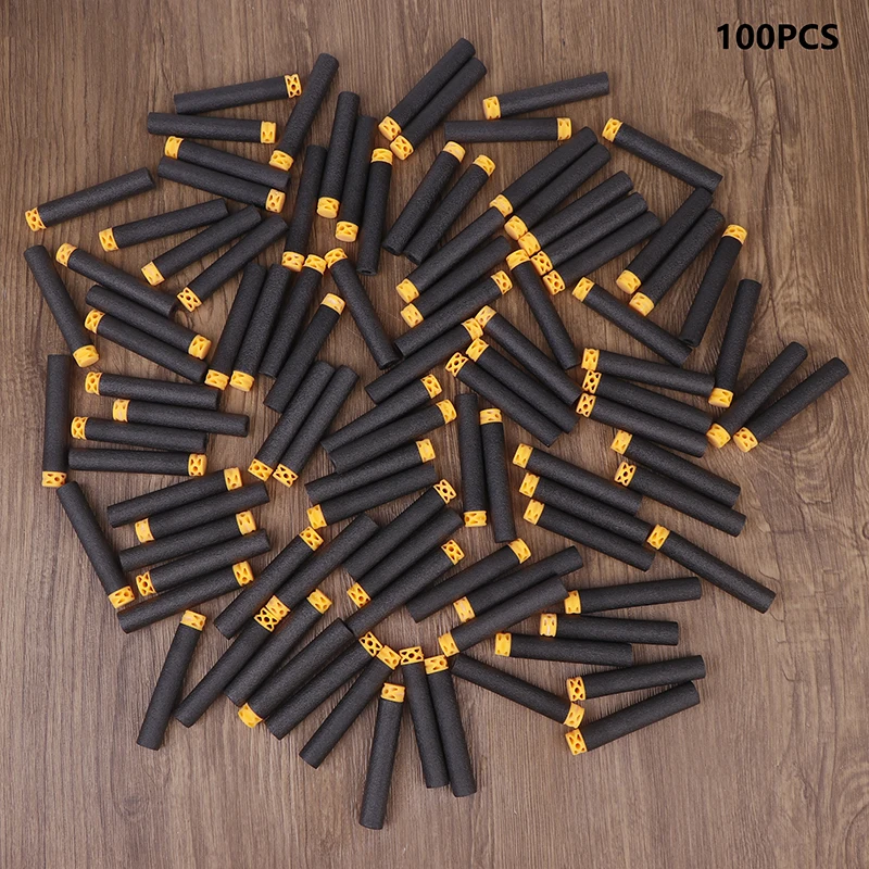100개 7.2cm 속이 빈 EVA 탄환, 폼 다트 장난감 총용, 소프트 탄환 장난감 총 M416 탄환, 총 액세서리용