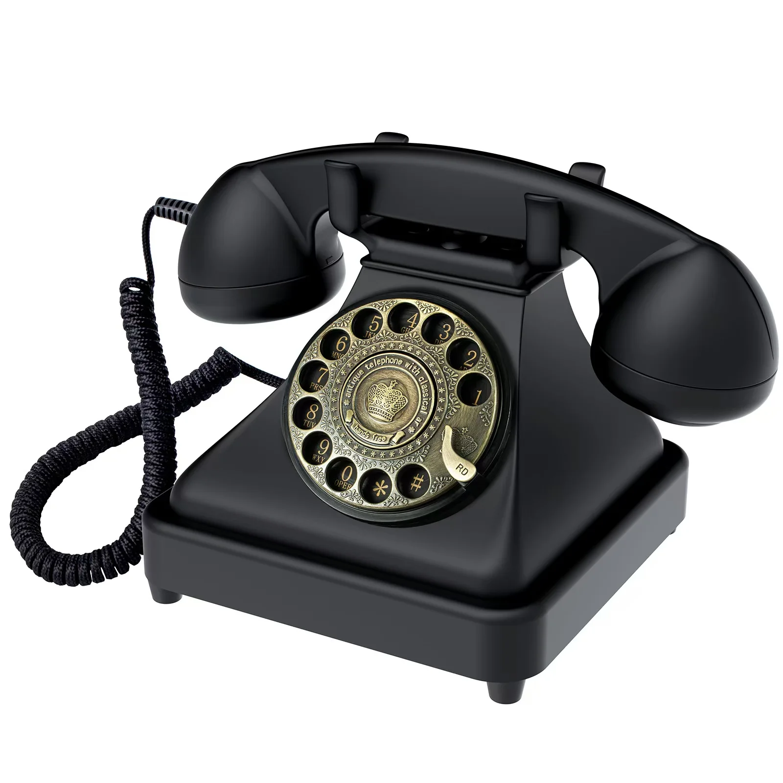 DQ-300 16G Audio Message Book Voice Record Vintage Telephone Recorder Wedding Phone Customized with Voicemail Best Wishes