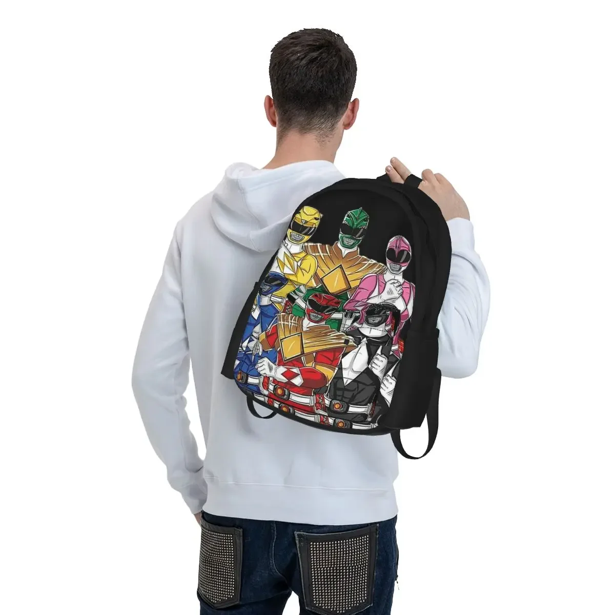 Mighty Morphin Power Ranger plecaki chłopcy dziewczęta Bookbag torby szkolne dla dzieci Cartoon plecak dla dzieci plecak podróżny torba na ramię