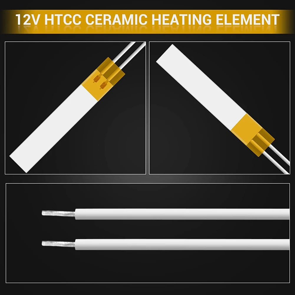 

ABPP 36V Ceramic Heating ,300°C High-Temperature Heating Sheet,for Small Warm Air Heaters,Industrial,15X70X1.3mm