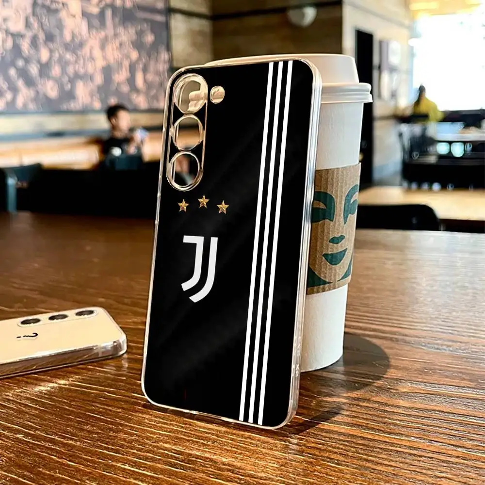 behang juventus-s Telefoon Case Voor SamsungS25,24,21,22,23,30,Ultra,20,Plus,Fe,Lite,Note,10,9,5G Transparante Cover