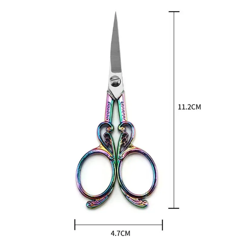 Stainless Steel Vintage Scissors Sewing Fabric Cutter Embroidery Cute Scissors Tailor Scissor Thread Sewing Tools