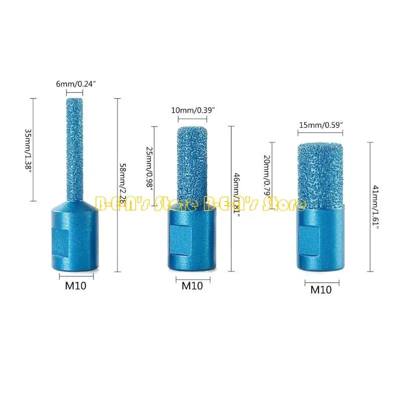 Y1AD 3Piece Grinding Head for Angle Grinders Perfect for Marble, Granite Countertops