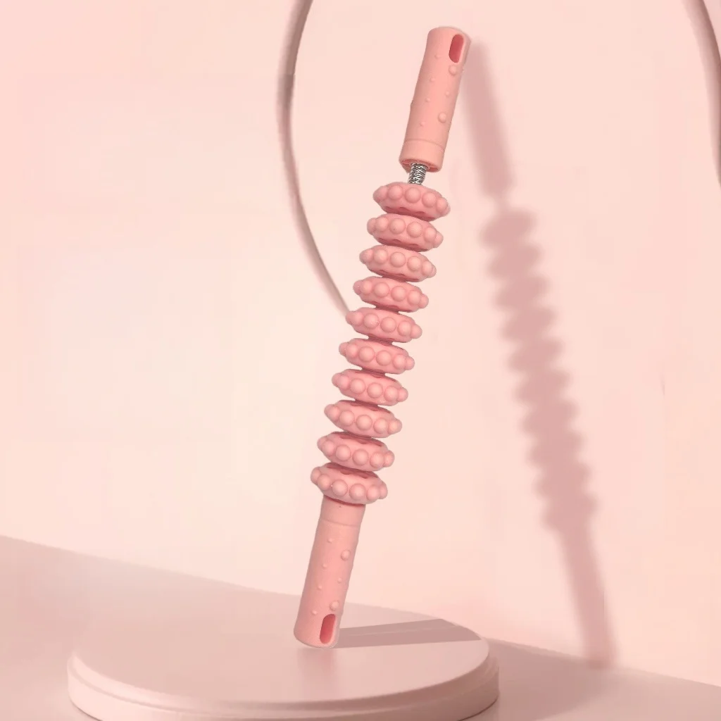 10-Wheel Massage Stick, Wolf Tooth Roller, Muscle Relaxation Tool, Deep Tissue Fascia Massage Roller for Slimming Calves【Multiple Colors Available】