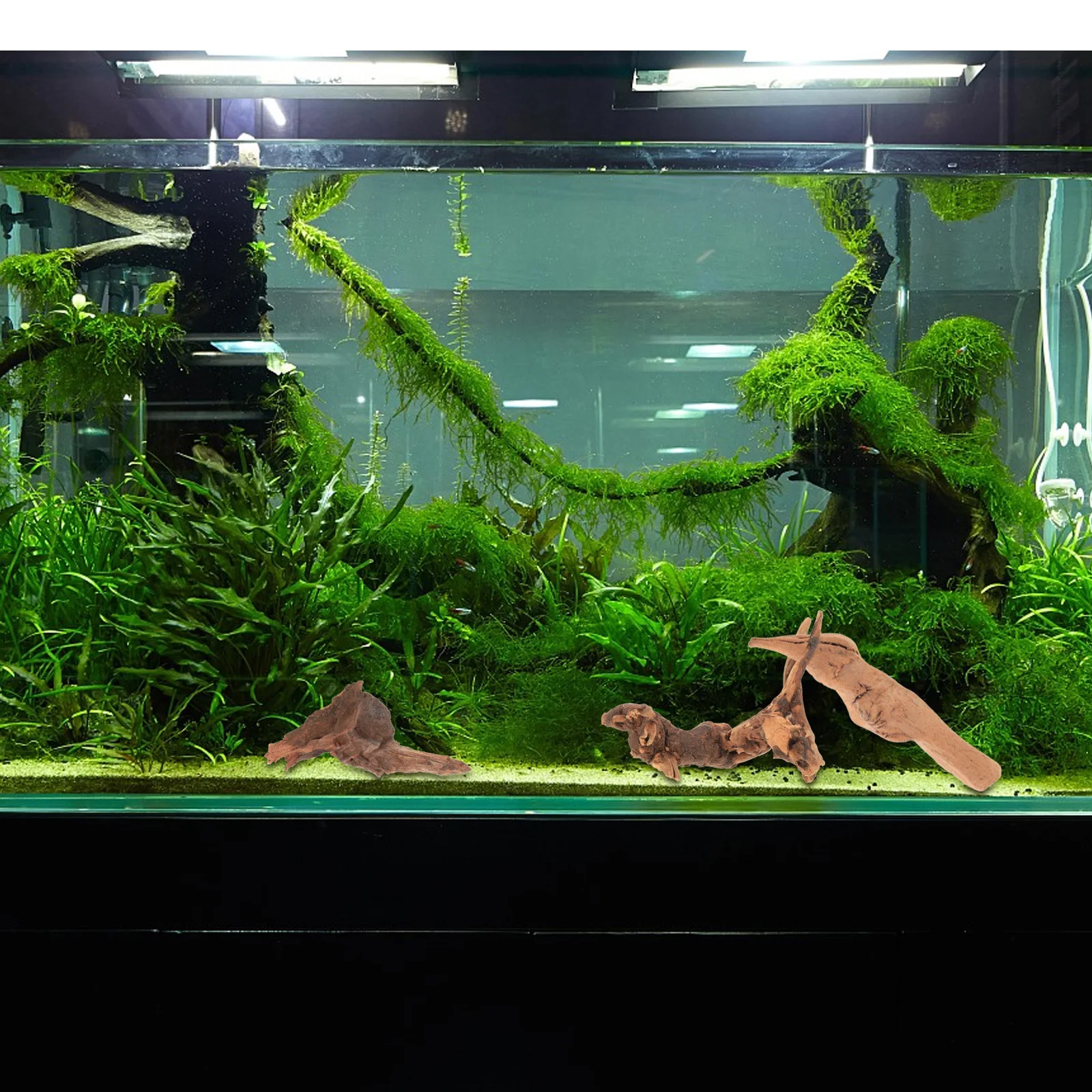

3Pcs Aquarium Driftwood Decor Fish Tank Wooden Crafts Colorless Tasteless Safe for Fish Tanks Driftwood Wood Crafts