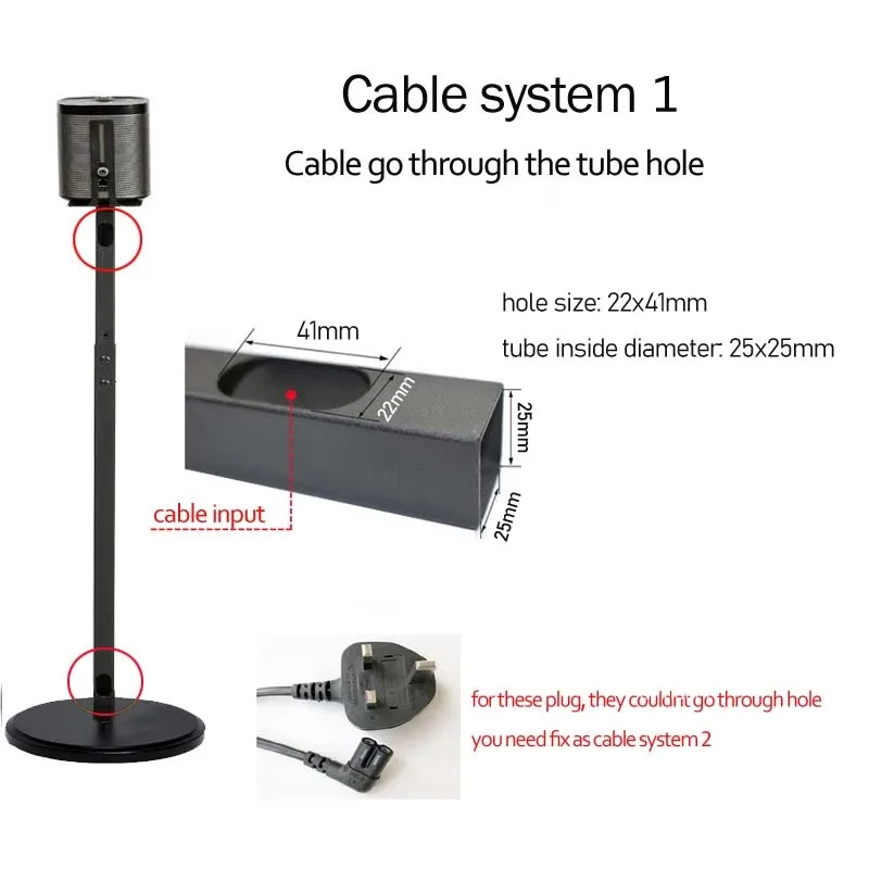 (1 paio = 2 pezzi) bianco SF10L 82,5 cm-114 cm Q930 9500 990C Q990 Q30B Q90B base rotonda regolare supporto da pavimento per display altoparlante con suono surround