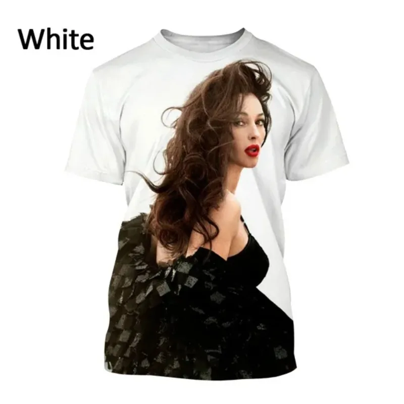 Monica Bellucci 3D T Shirt Wear Women Round Neck T-shirt Men Casual Cosplay Men's Clothing Quality Haikyuu T-shirt for Men Tee