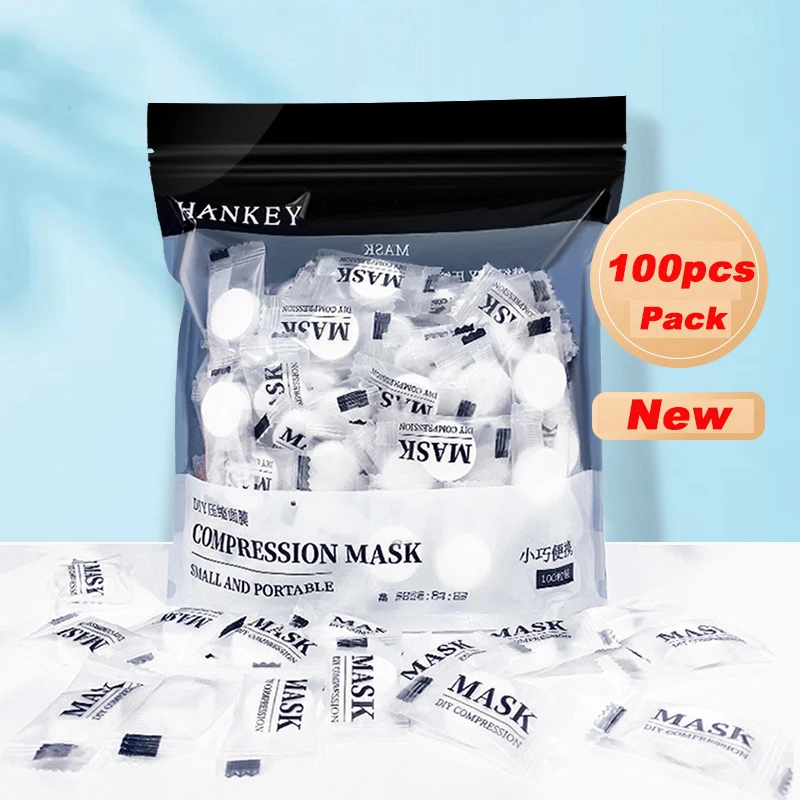 

100/200 шт., сжатая маска для лица «сделай сам», портативная одноразовая нетканая маска для лица, полотенце для лица, монета, хлопок для дома, путешествий, кемпинга