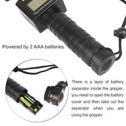 Pinza de pesca de acero inoxidable con pantalla LED y báscula digital