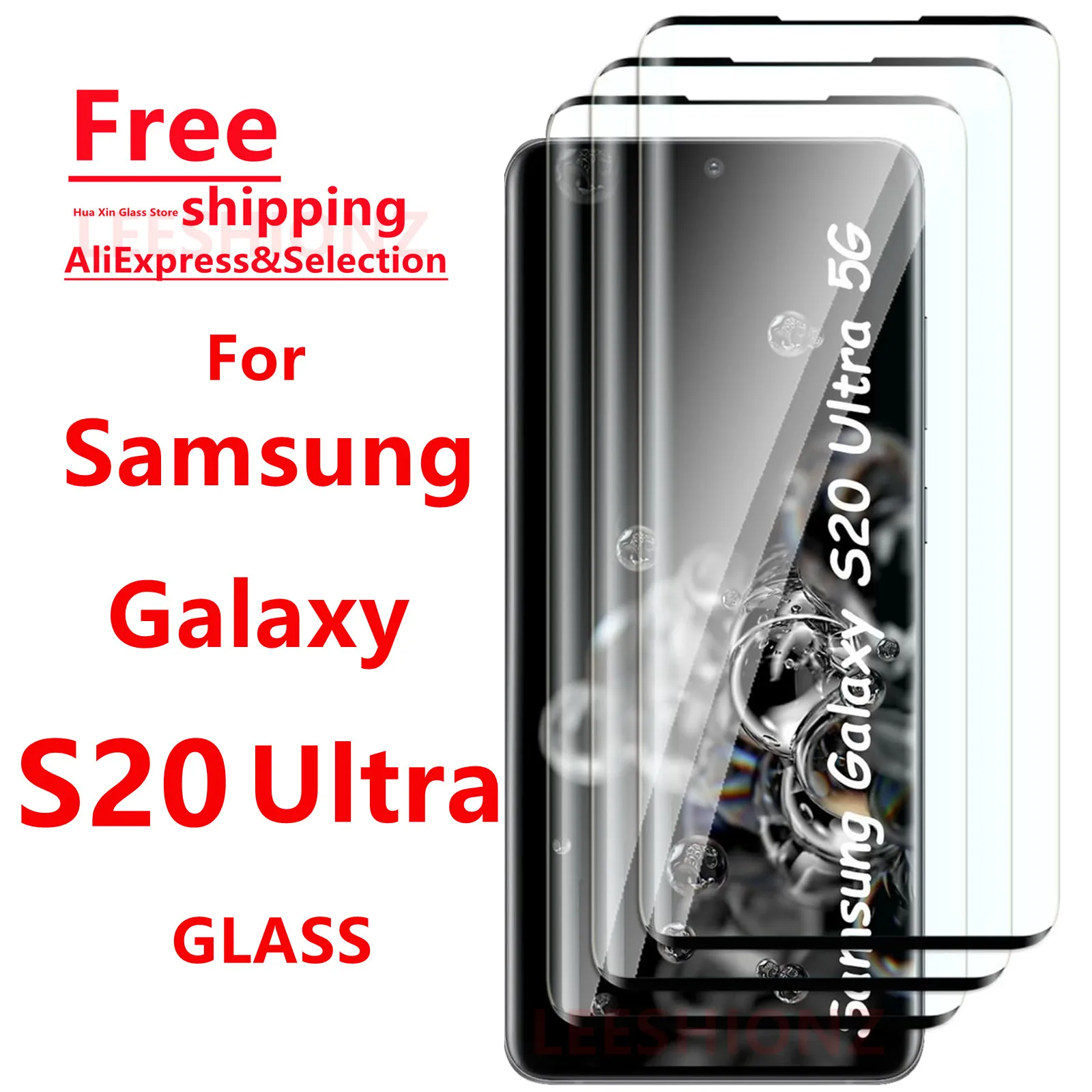 

1/4Pcs Tempered Glass Screen Protector for Samsung Galaxy S20Ultra - Smartphone Protection Suitable for Samsung S20Ultra Series
