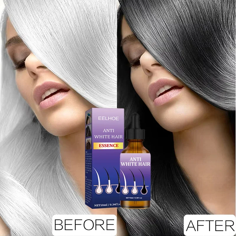 White Hair Removal anti-white hair black artifact oil drops Black growth from the source, anti-white ahair growth liquid