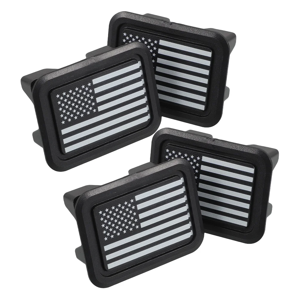 

4Pcs Truck Bed Rail Plug Covers ABS Strong Impact Resistant for RAM 1500 2500 2019-2021 Flat Surface Design Easy Install No