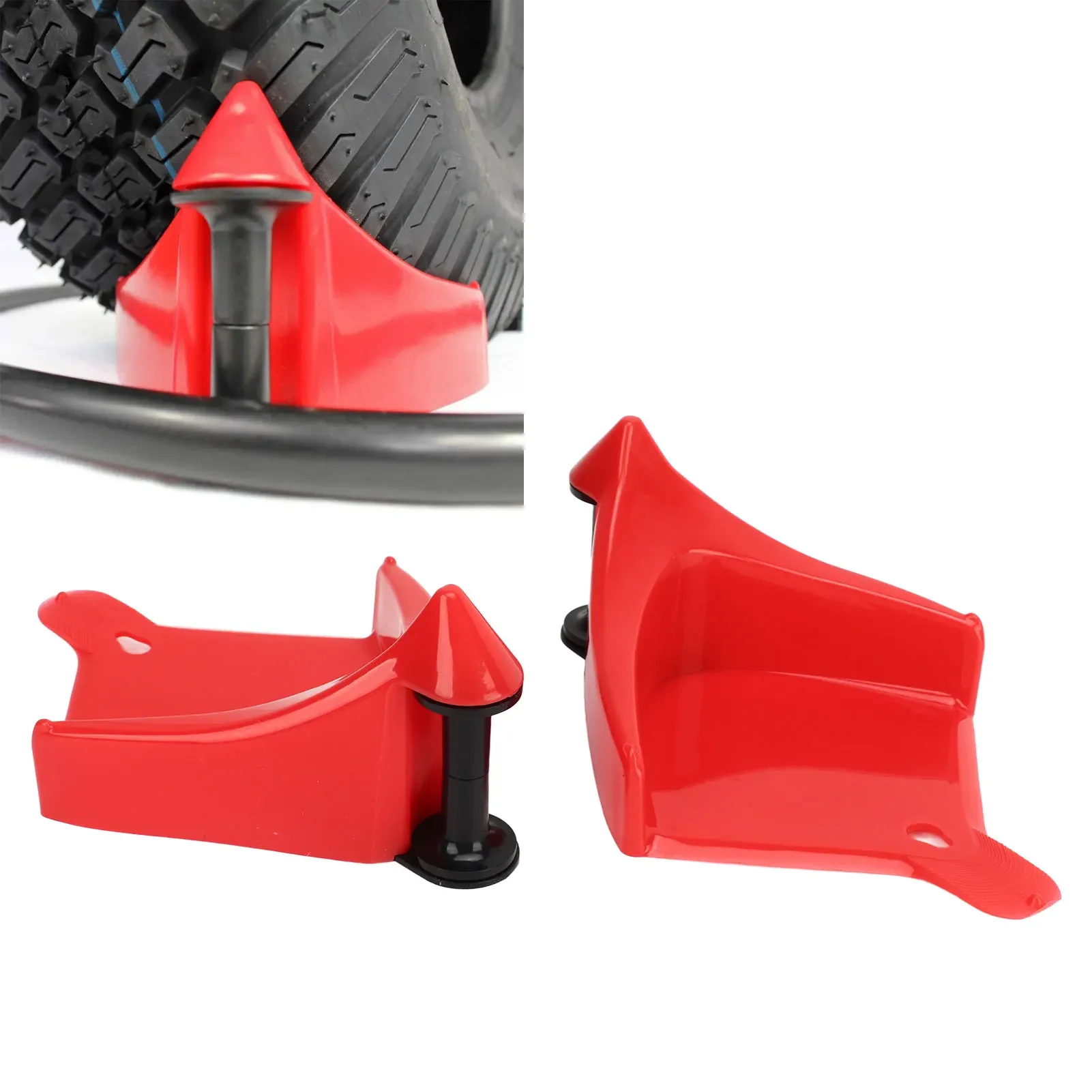 

2Pcs Car Wheel Chock Detailing Washing Tool Tire Inserts Portable Practical Wheel Winder Car Truck Wheel Tire Chock Stop Block