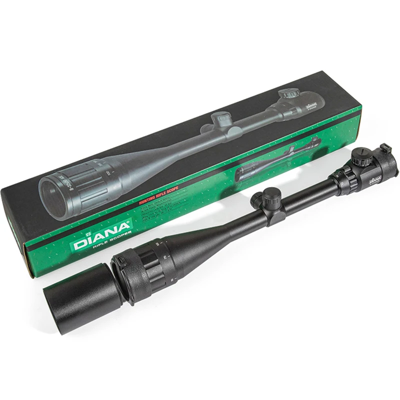 Imagem -06 - Diana 832x50 Rifle Tático Óptica Vermelho Ponto Verde Sniper Escopo Compacto Caça Riflescope Colimador Cruz Rifle Sniper Vista