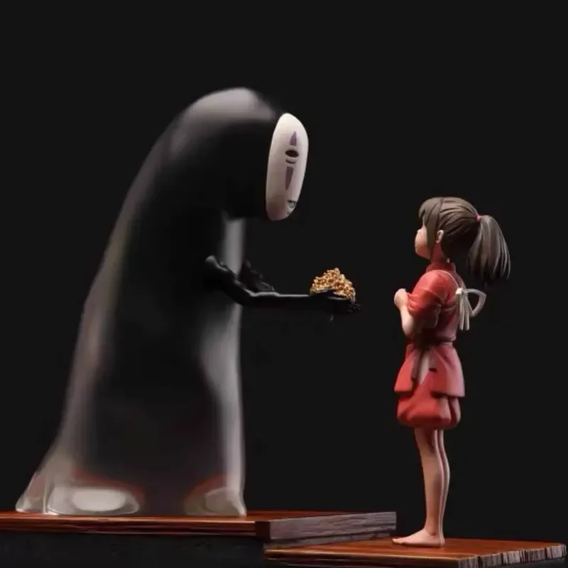 11cm/13cm Classics Japanese Anime Spirited Away Figure Ogino Chihiro No Face Man Pvc Model Statue For Children Birthday Present