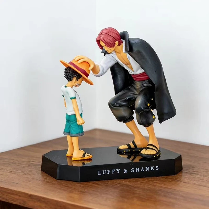 Neue One Piece Reward Memories Straw Hat Luffy Red Hair Shanks Sammlerstücke Handgefertigte Accessoires Desktop-Ornament Spielzeug Geschenke
