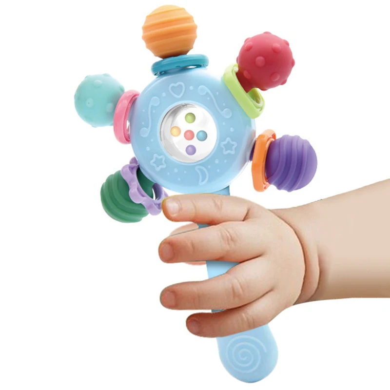 0 6 12 meses sensorial bebé mordedor bolas sonajero juguetes desarrollo del bebé juguetes educativos sonajero de dentición suave juegos de juguetes para niños