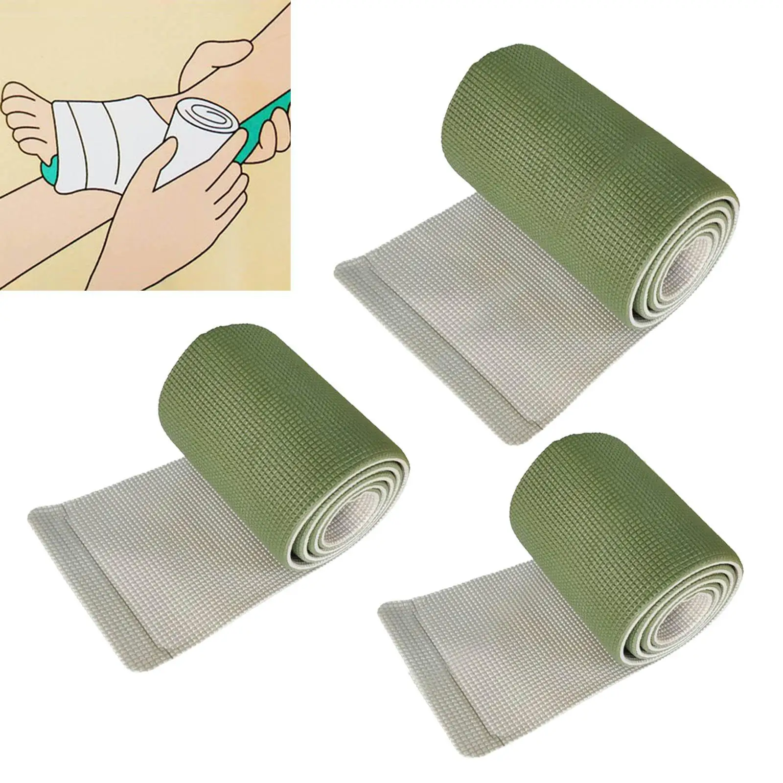 Universal First Aid Splint การบาดเจ็บการตรึงฉุกเฉินกลางแจ้ง Moldable อลูมิเนียม Splint สำหรับขาข้อมือข้อเท้าคงที่ Fracture