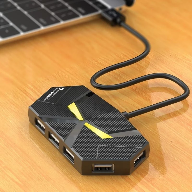 Porta espansione hub USB del computer non richiede energia esterna con dissipazione del calore per adattatori USB