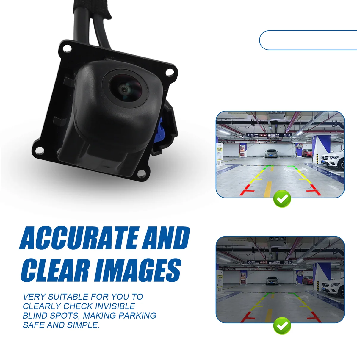 

Durable 95766-F2001 New Rear View Camera Reverse Camera Parking Backup Camera for Hyundai Elantra 2016-2018 95766F2001