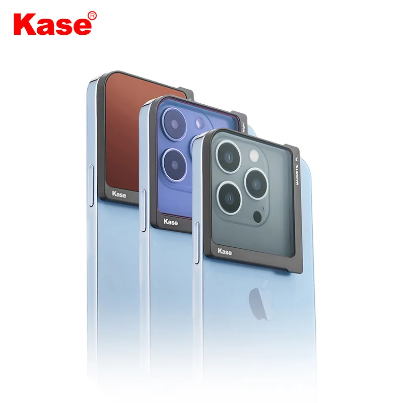 Kase المغناطيسي مربع PL/ND/ستار انفجار/خط أزرق/أسود ضباب/مرشح الليل الطبيعي مع التصحيح المغناطيسي للهواتف الذكية