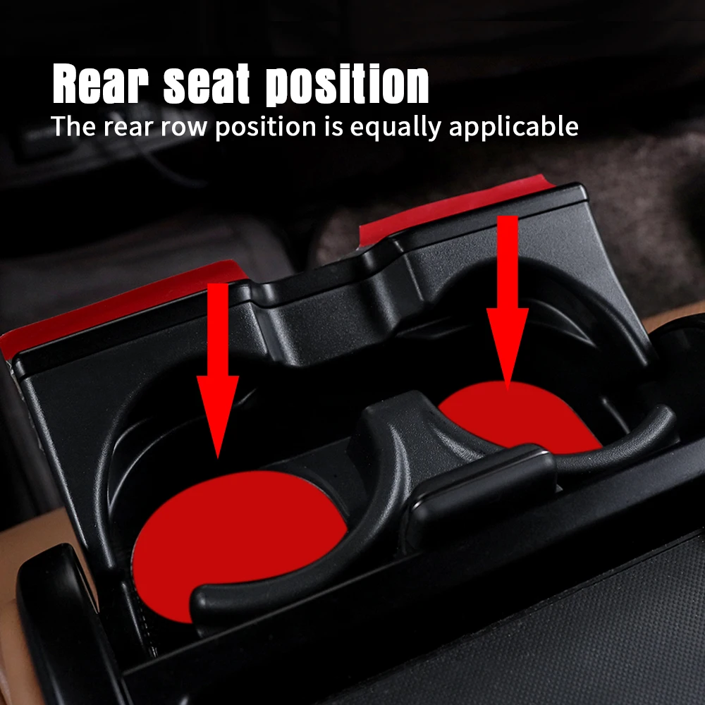 Car Coaster Waterproof Non-Slip Mat Water Cup Slot Decorate Accessories For Mitsubishi Lancer 9 Outlander ASX L200 Pajero Colt