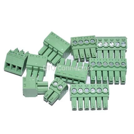 Aerial butt welding type 2EDGK-3.81/3.5MM pitch  PCB plug-in type 2edg type green terminal block 15EDGRK for Connector row