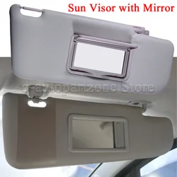 For Fiat Panda 169 MK2 Left Right Gray Sun Visor with Mirror 735362729 735362730 735362763 735362753 735362756