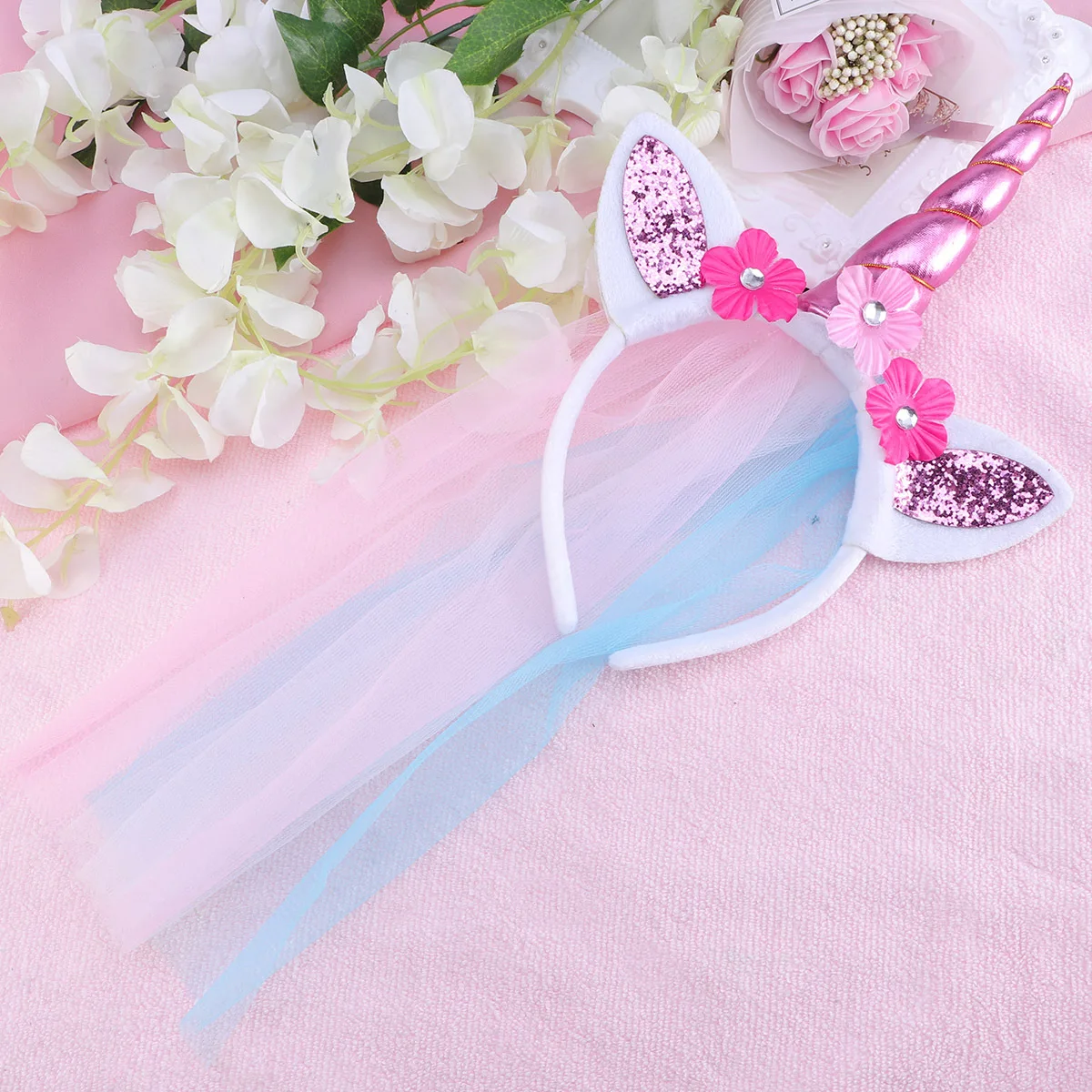 Design hoofdband felgekleurde haarband voor kleine meisjes trendy hoofddeksels feestbanket podiumprestatie decoratie