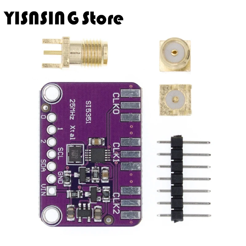 DC 3V-5V CJMCU-5351 Si5351A Si5351 I2C Clock Generator Breakout Board Module Signal Generator Clock 8KHz-160MHz