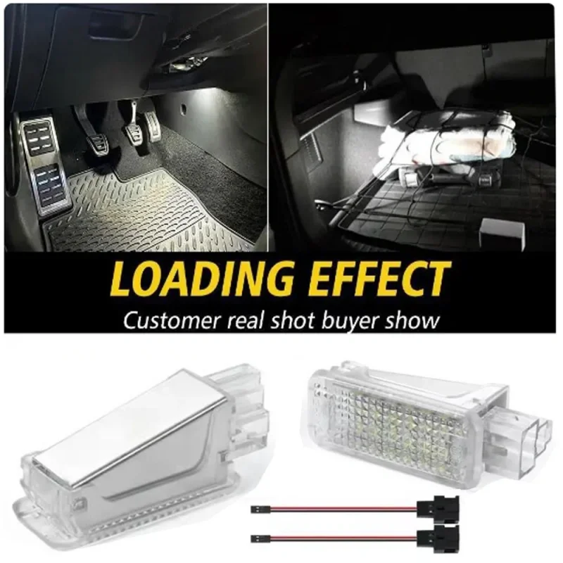 

2PCS CANbus Car LED Courtesy Door/trunk/Footwell/glove Box Light Lamp for Audi A1A2 A3 A4 A5 A6 A7 A8 Q3 Q5 Q7 TT RS3 RS4 RS6