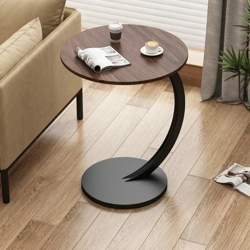 

Designer Luxury Coffee Tables Gold Breakfast Minimalist Round Side Table Lounge Space Saving Mesa Auxiliar Living Room Furniture
