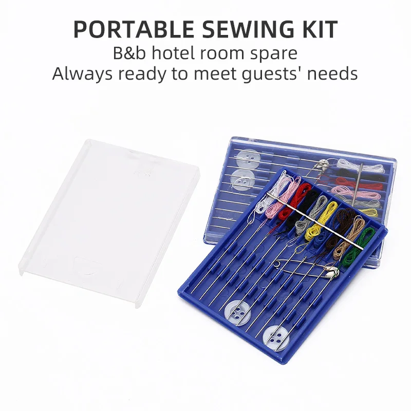 Hotel Travel Homestay Home DIY Disposable Needle and Thread Kit Mini Set Portable Independent Packaging