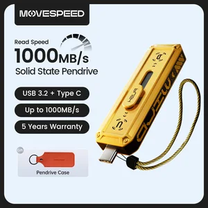 MOVESPEED 1090 Mb/dtk Drive Pena Solid State USB3. 2 Gen 2 Flash Drive Tipe C 1TB Flashdisk 512 GB 256 GB 128 GB untuk Tablet Ponsel Pintar PC 10 ssd flashdisk penjualan terbaik - №