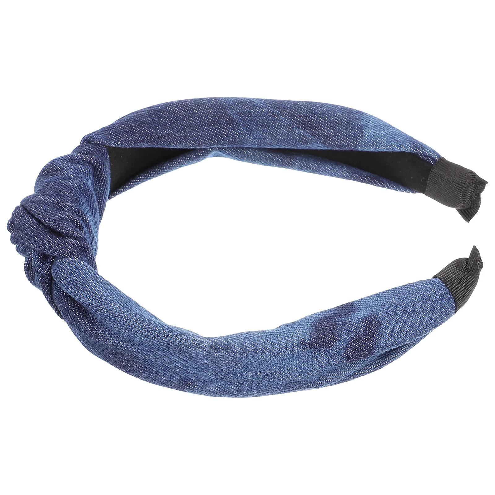 

Knotted Denim Headband for Women Unique Structured Headdress Comfortable Fit Perfect for Parties Weddings Daily Hairstyle