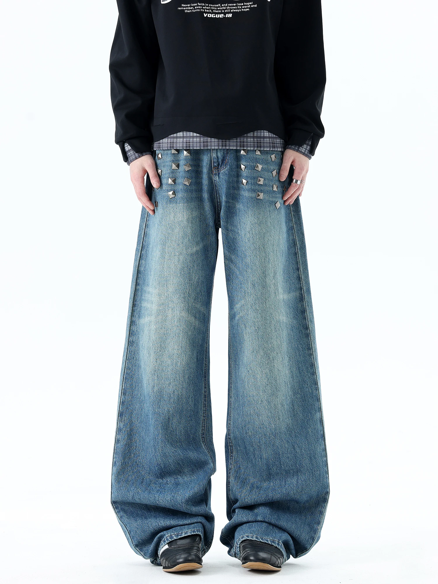 

Ретро-джинсы в американском стиле, свободные повседневные широкие прямые брюки для мужчин и женщин, молодежные, осенние