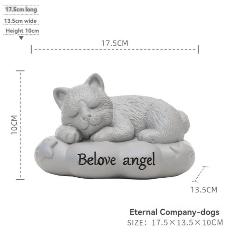 Environmentally Friendly Resin Dog and Cat Urn - Sustainable Pet Memorial Ashes Storage - Elegant Cremation Keepsake for Pet Fun