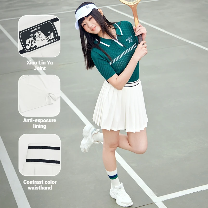 361 درجة المرأة الرياضة تنورة قصيرة ربيع جديد تنس تنفس عادية مريحة لينة مطاطا سراويل رياضية الإناث 662516701