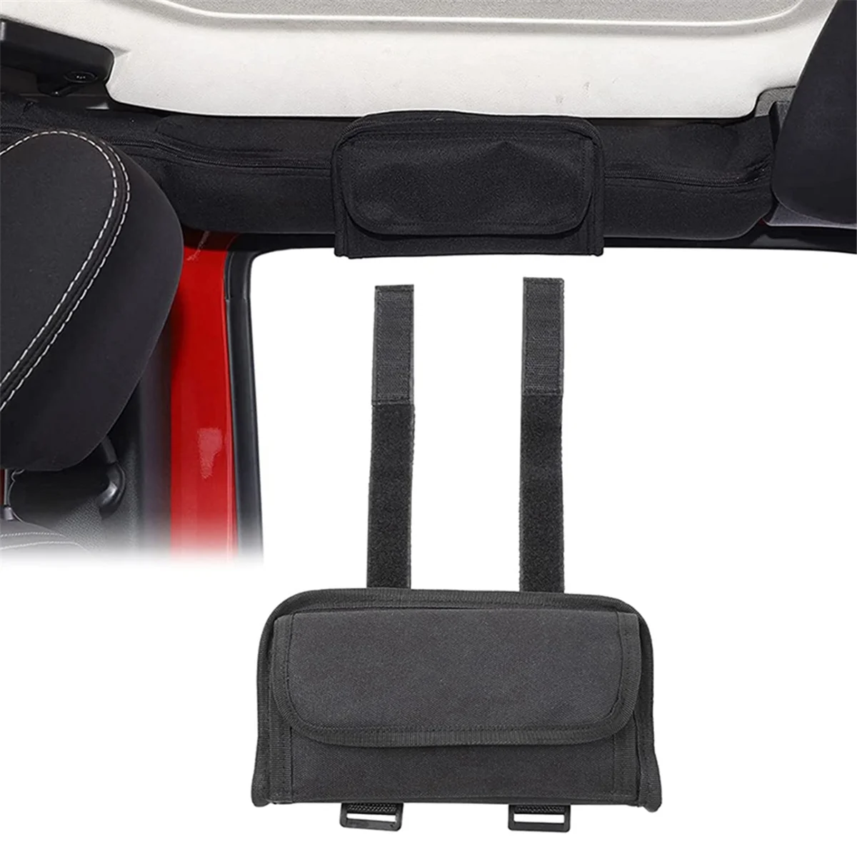 لفة بار حامل النظارات الشمسية كيس التخزين ل جيب رانجلر JK TJ CJ YJ JKU JL JLU 2/4 باب المصارع 2018-2024 حقيبة التخزين الياسمين