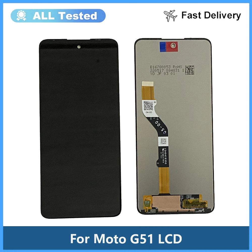 

Original 6.8"For Motorola Moto G51 5G LCD XT2171-1, XT2171-2,XT2171-3 Display Touch Screen Digitizer Assembly Replacement