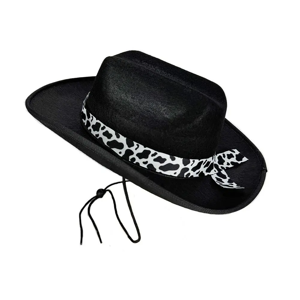 Cow Print Brim Cowboy Hat Western Style Multiple Color Options Western Cowboy Hat Children's Costume Hat Festival Costumes