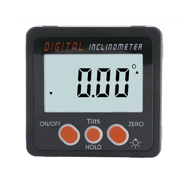 Neoteck Precision Digital Inclinometer Electron Goniometers 4*90 Degree Magnetic Base Digital Protractor Angle Finder Bevel Box