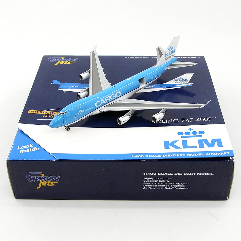 1/400 Scale GeminiJets GJKLM2077 KLM B747-400ERF PH-CKC Air Transport Carries Passengers Aircraft Model Collection Toys Gifts