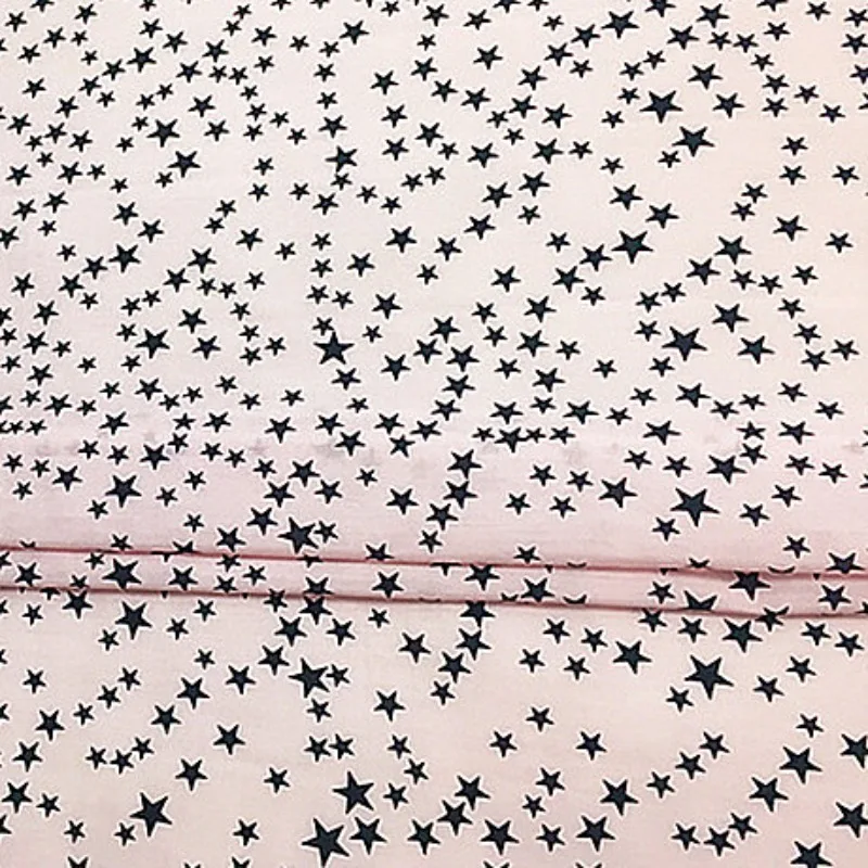 

3Meter Foundation Star Silk Cotton Fabric MulberrySilk Cotton Blend, Clothing Making Textile Sewing