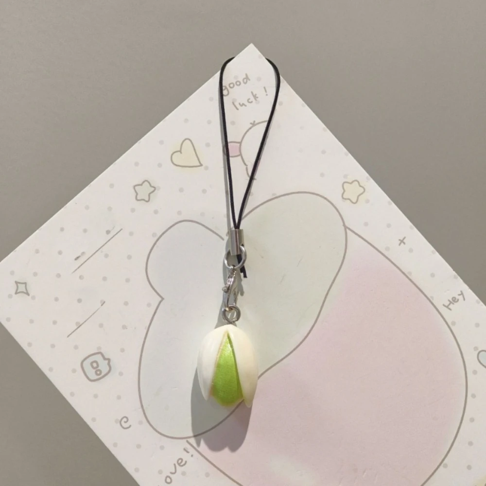 

Creative Simulation of Pistachios Personalized Mobile Phone Lanyard Keychain Accessories Backpack Pendant Cute Gift for Friends